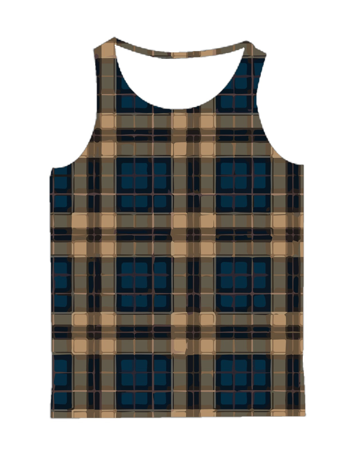 Check design tank top
