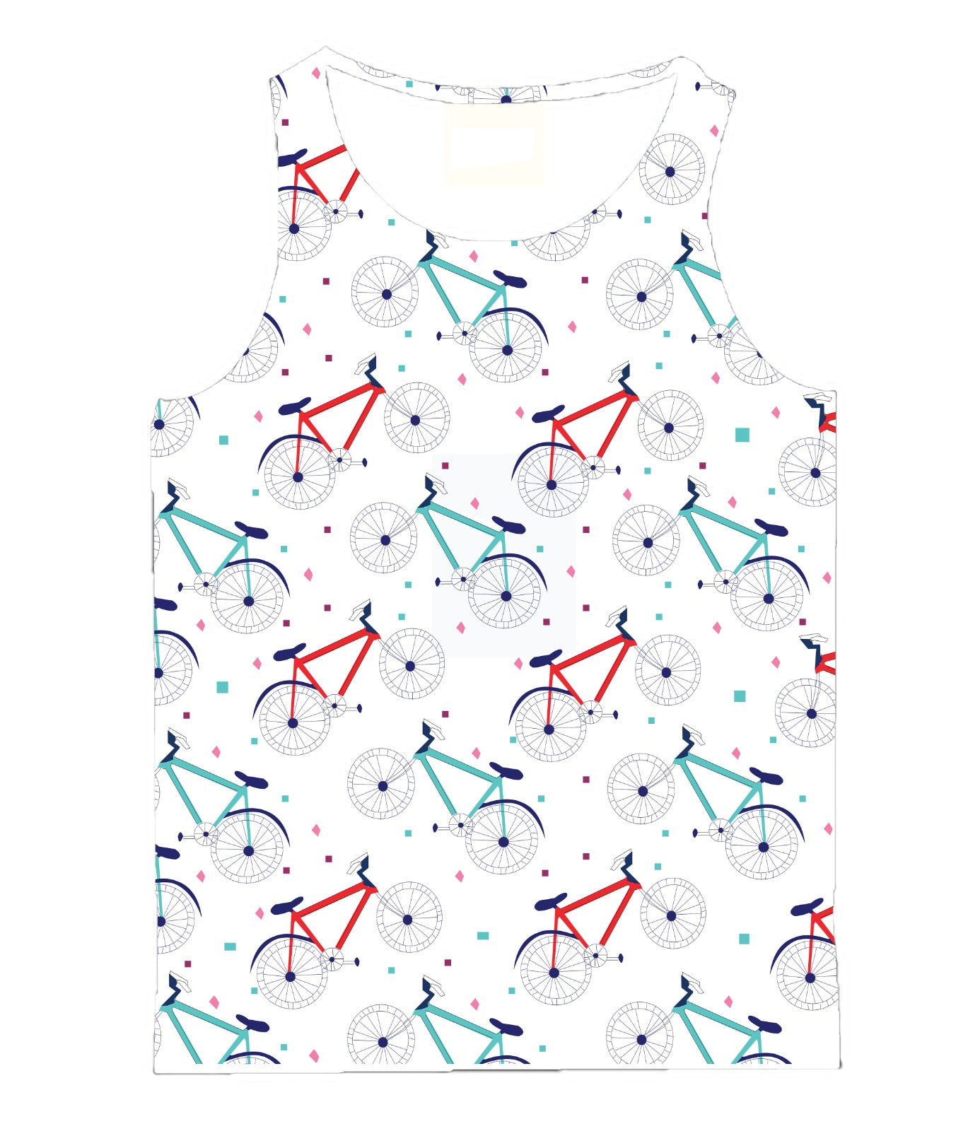Pedal Power Cycle Print Tank Top