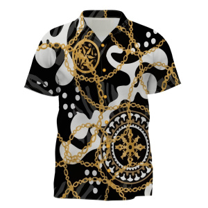 Baroque Elegance Chain Print Shirt