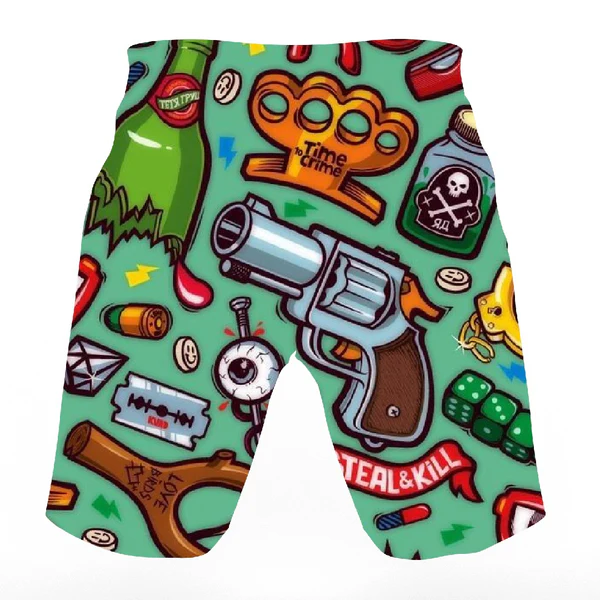 Draw String Beach Shorts - Image 2
