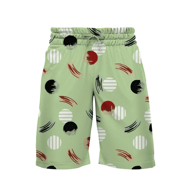 Globe Imprint Shorts