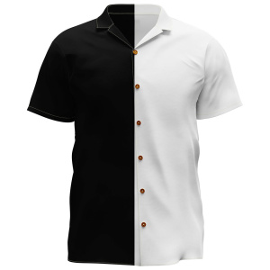 Monochrome Elegance Split Tee