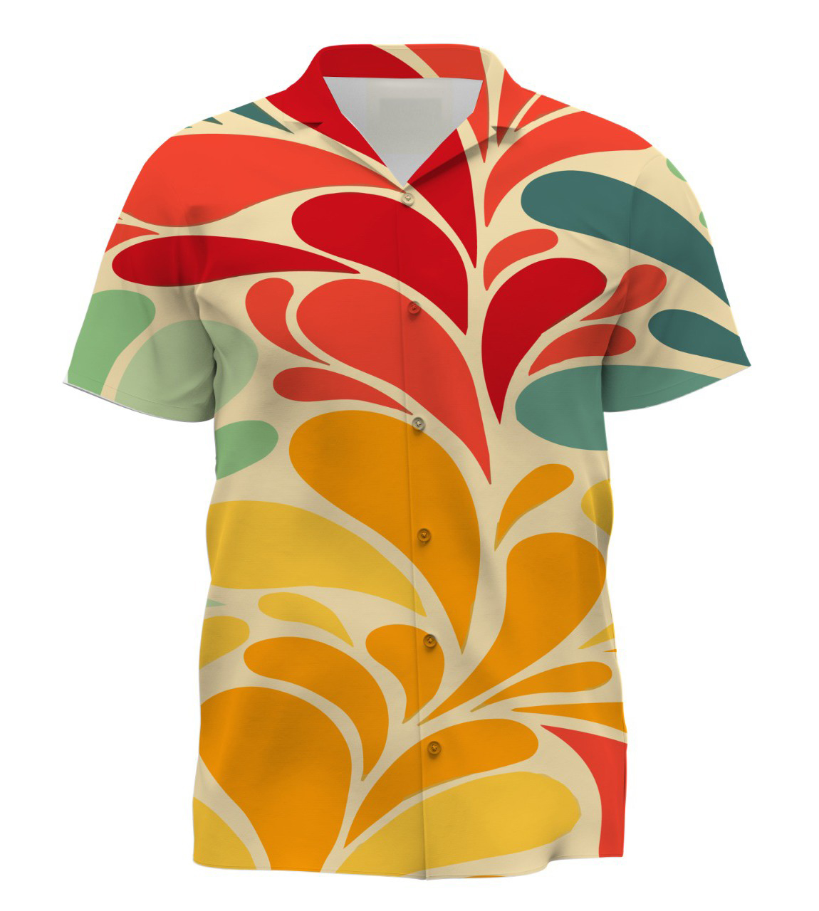 Vivid Vortex Patterned Shirt